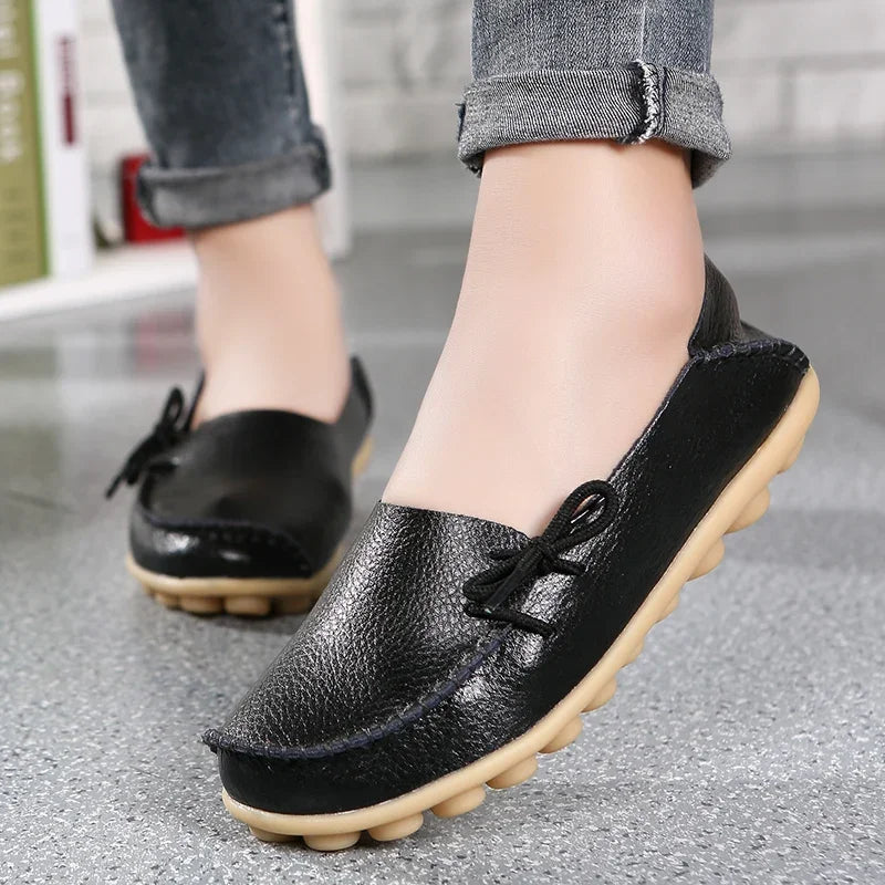 Soft Orthopedic Leather Moccasins