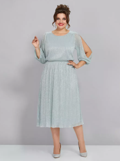 Glacier™ | Shimmer Midi Dress