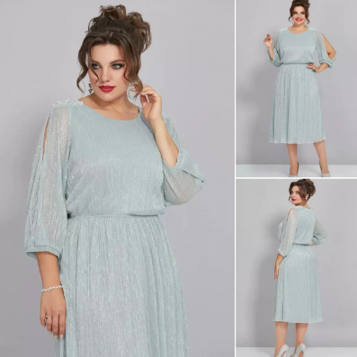 Glacier™ | Shimmer Midi Dress