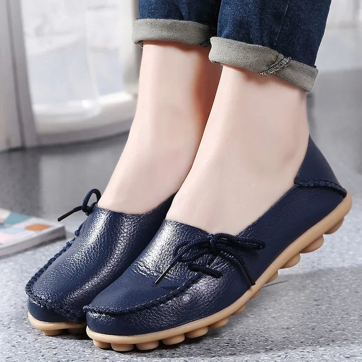 Soft Orthopedic Leather Moccasins