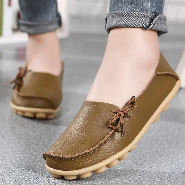 Soft Orthopedic Leather Moccasins