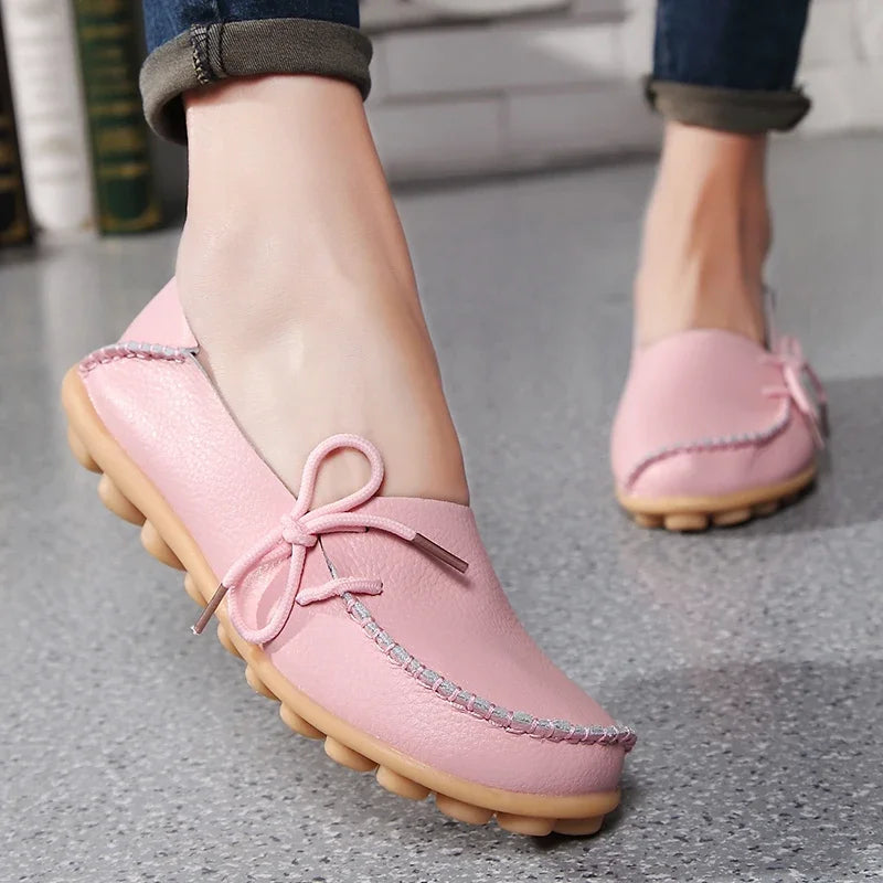 Soft Orthopedic Leather Moccasins