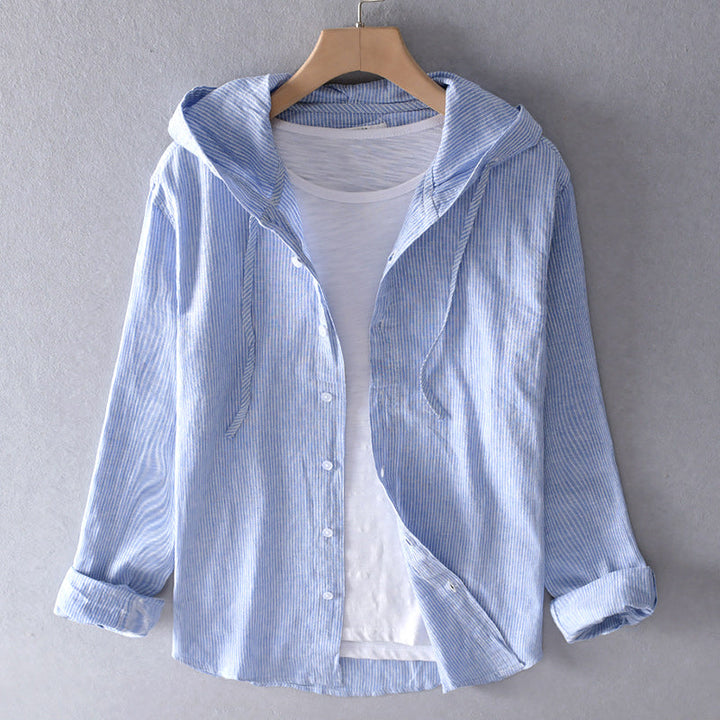 Neriah - Linen Blouse_Blue