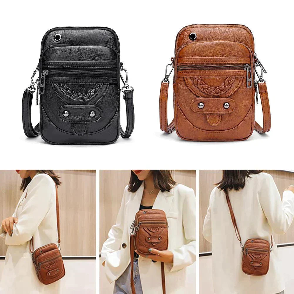 Olivia - Vintage Leather Shoulder Bag