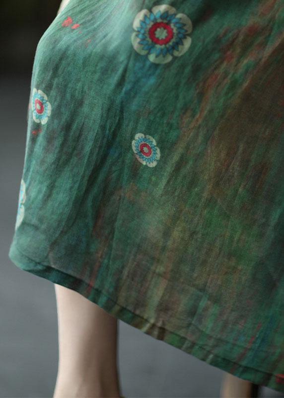 Mystic Garden Linen Skirt