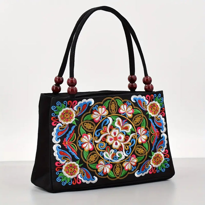 Delia™ Floral Embroidered Handbag