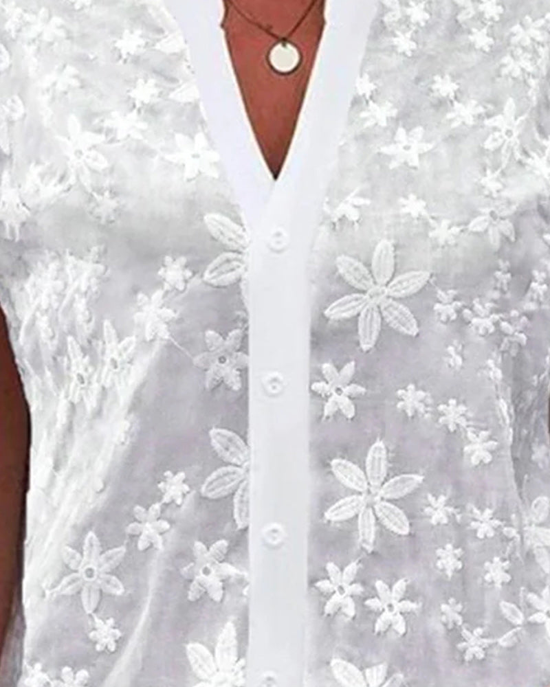 Joyce™ | White Floral Top