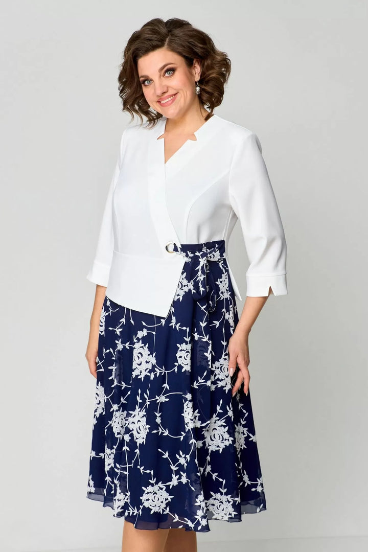 Kylie™ |  Blue-White Fresh Dress