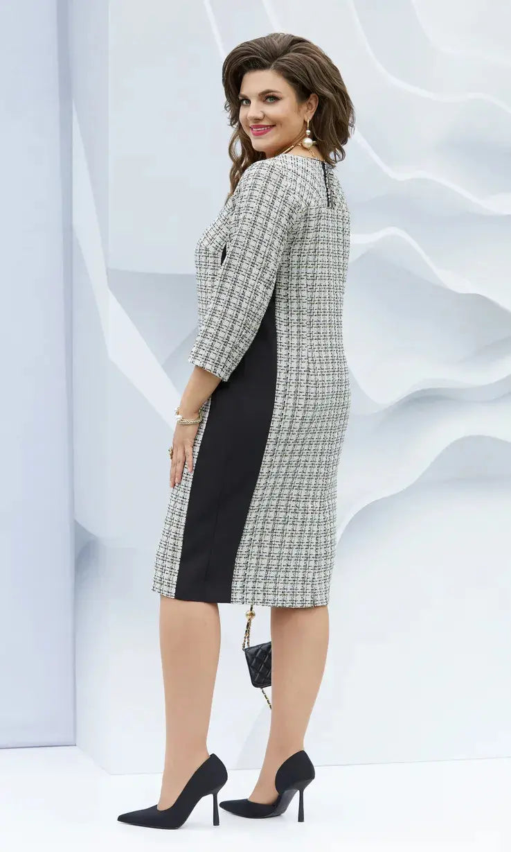 Chantal™ | Sophisticated Tweed Dress