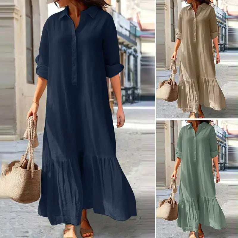 Joany | Buttoned Maxi Dress