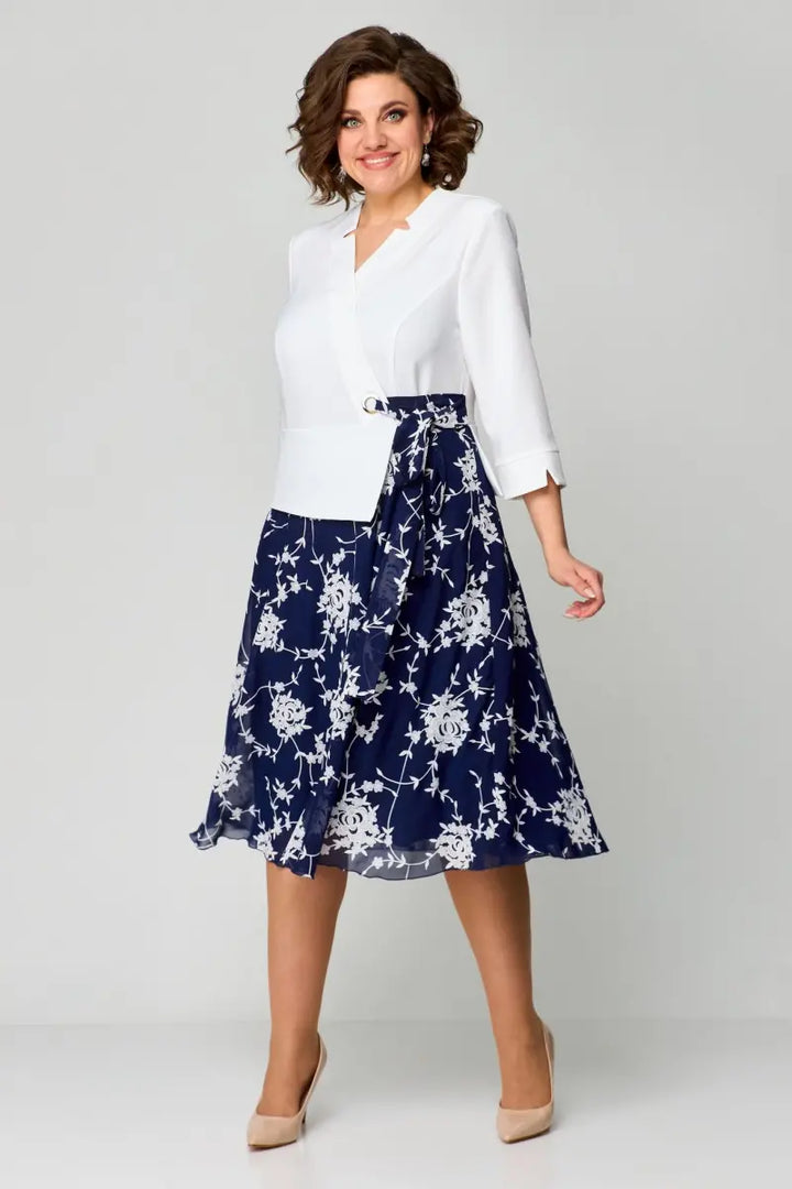 Kylie™ |  Blue-White Fresh Dress