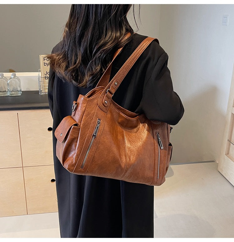 Classic Leather Tote Bag