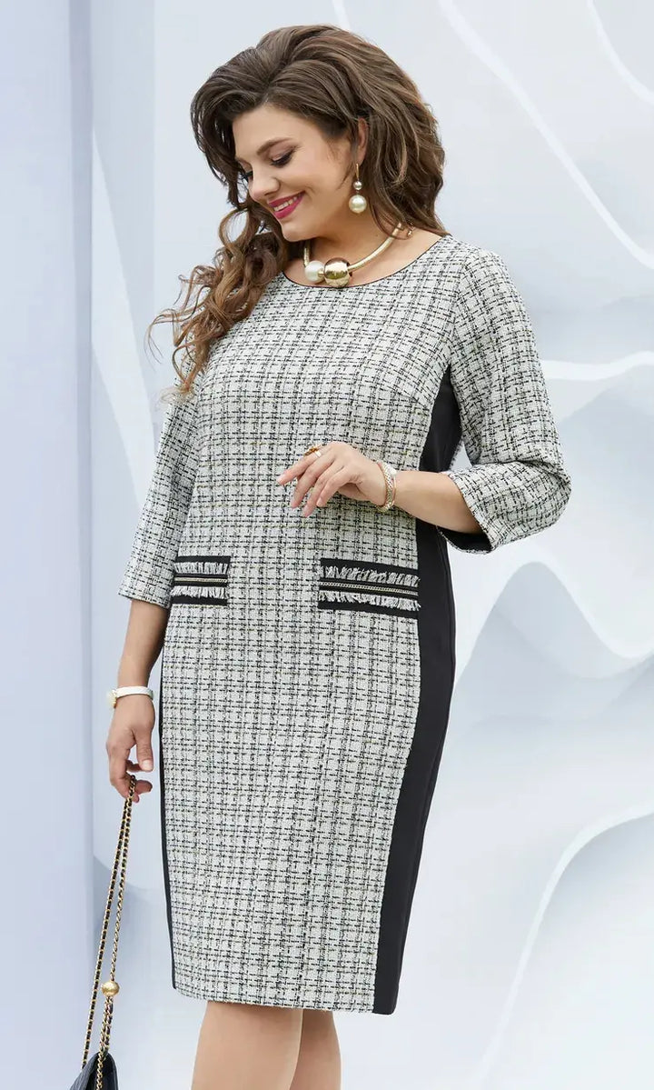 Chantal™ | Sophisticated Tweed Dress