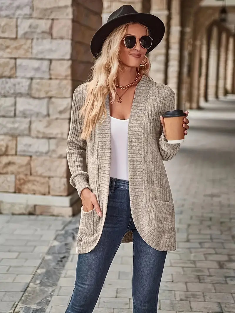 Divina™ | Open-Front Knit Cardigan