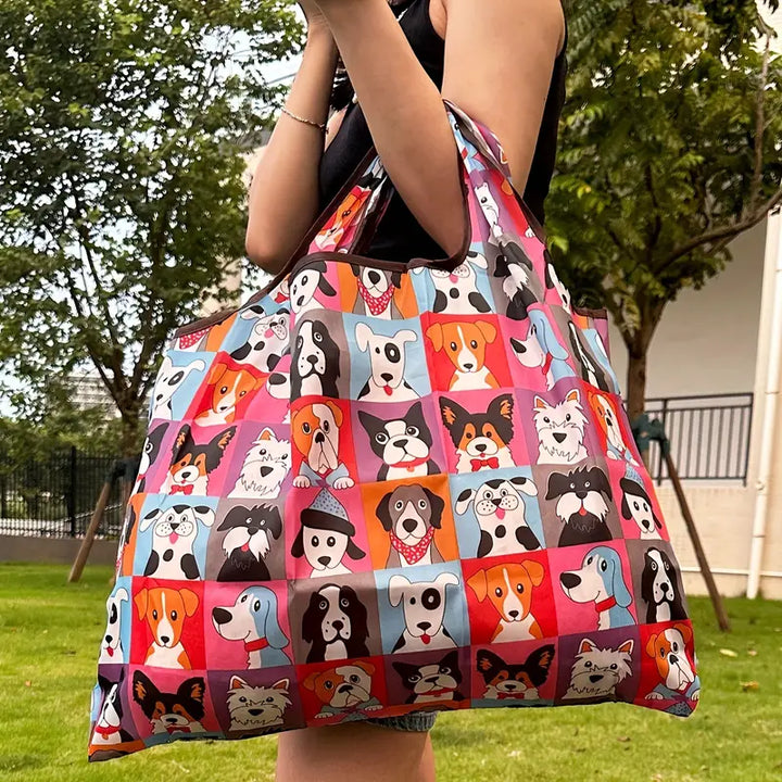 Colorful Print Tote Bag