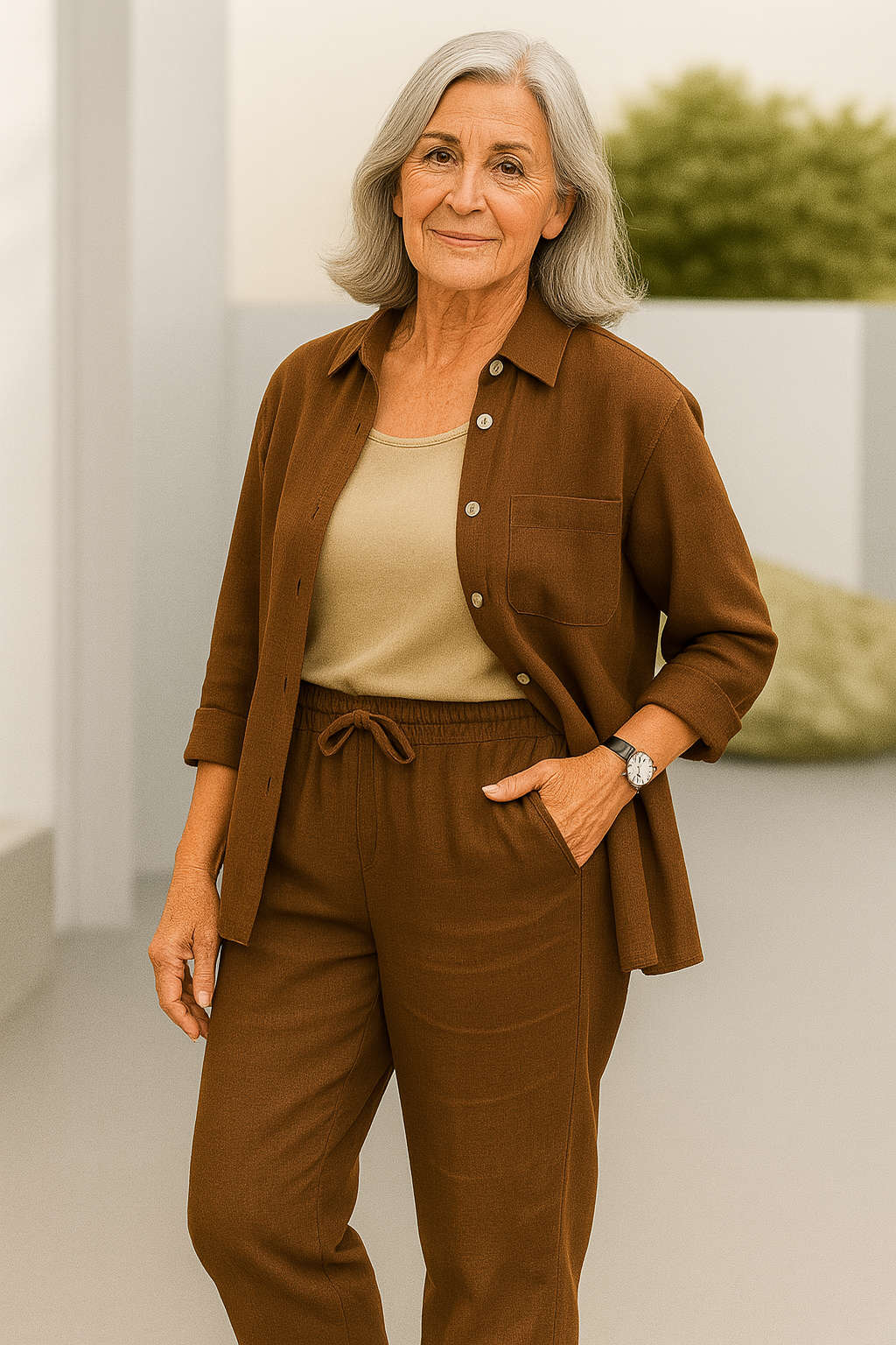 Joan ™️ | Completo camicia e pantaloni in lino