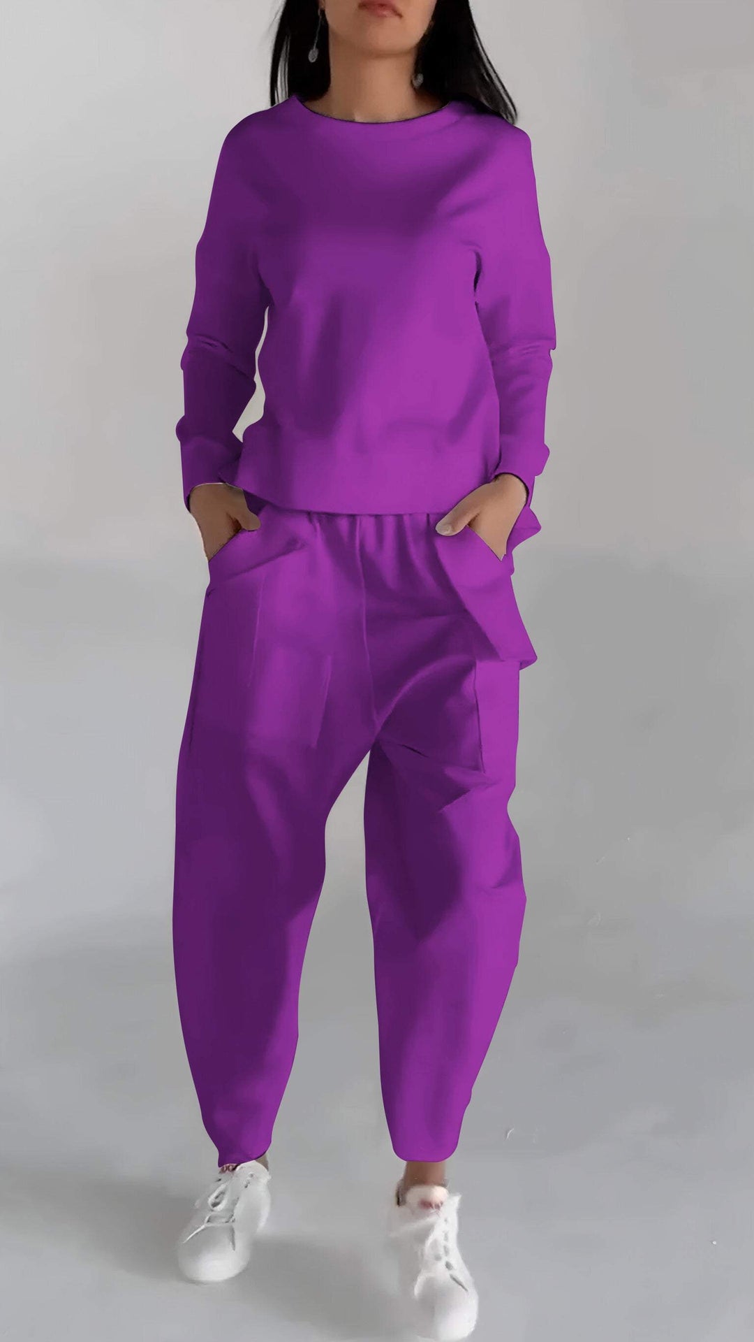 Bondi Breeze - Effortless Chic Two-Piece Set_Purple