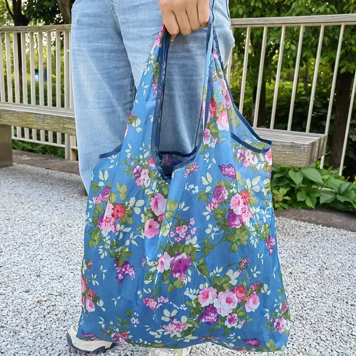 Lightweight Floral Folding Tote