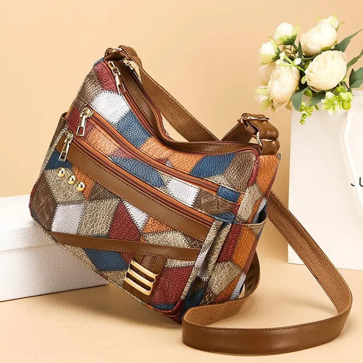 Modern MultiColor Leather Shoulder Bag