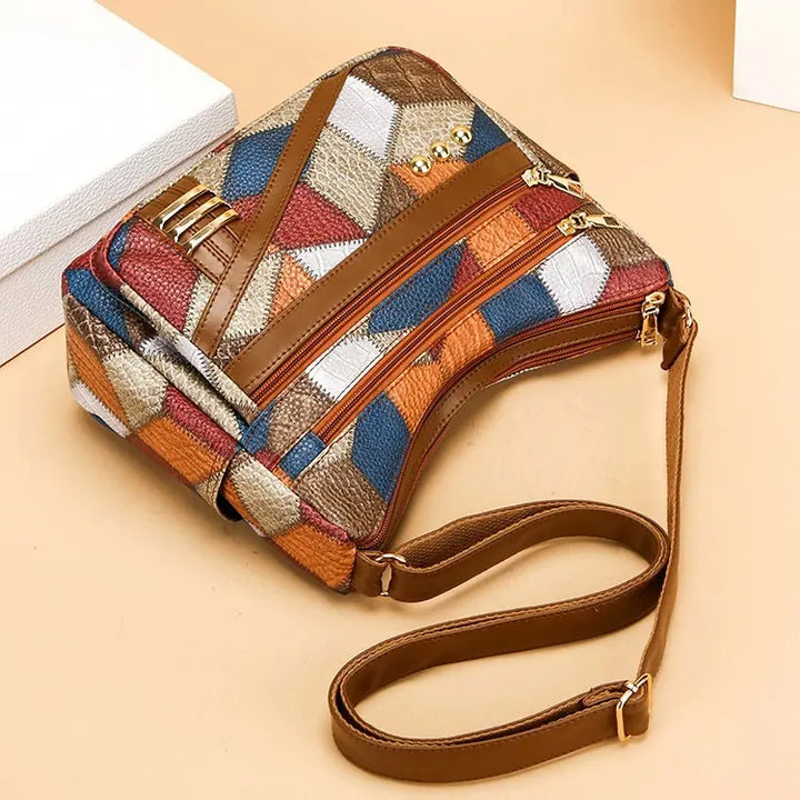 Modern MultiColor Leather Shoulder Bag