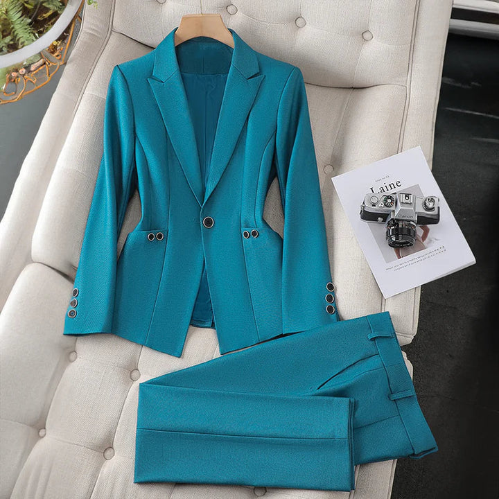 Charlotte Blazer And Trousers Set_Blue