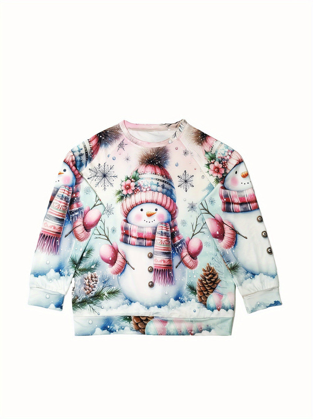 Sarah | Snowman Print Sweatshirt