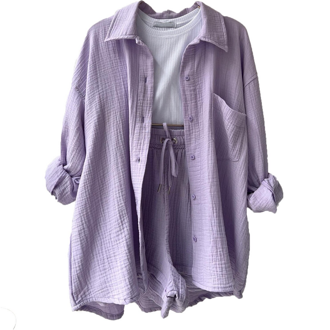 Aussie Bliss™ - Cotton Loungewear Set_Lavender