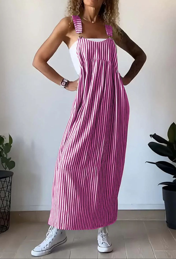 Sun-Kissed Striped Dress_Pink