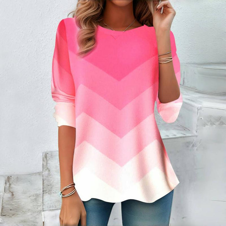 Edith | Pink Gradient Top