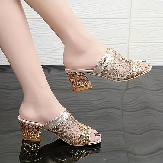 Kylie™ | Orthopedic Mesh Glitter Sandals