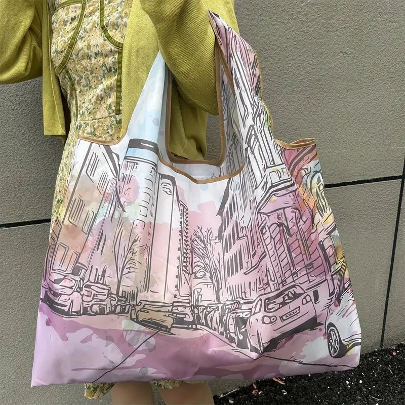 Paris-Themed Tote Bag