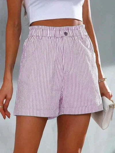 Timeless Striped Shorts_007