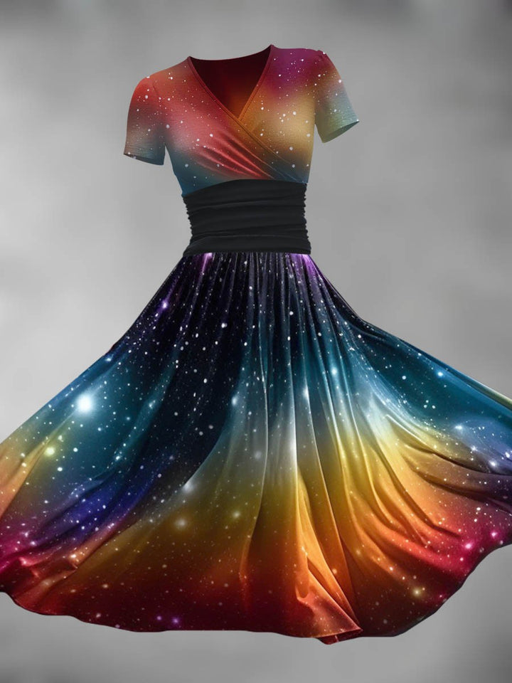 Galaxy Flare Gown