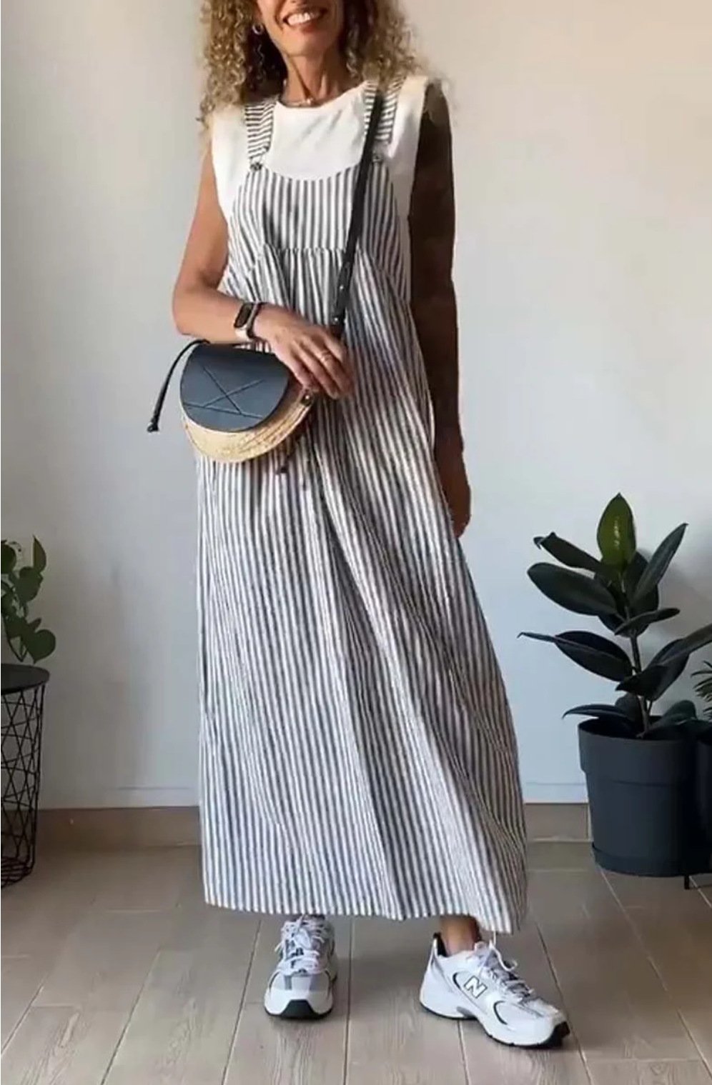 Sun-Kissed Striped Dress_Grey