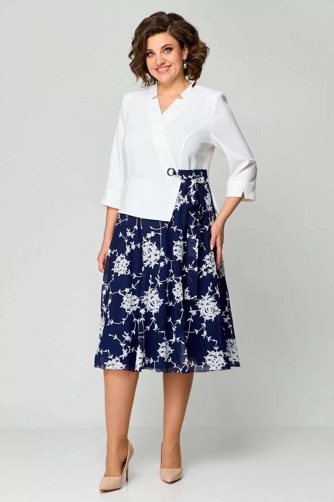 Kylie™ |  Blue-White Fresh Dress