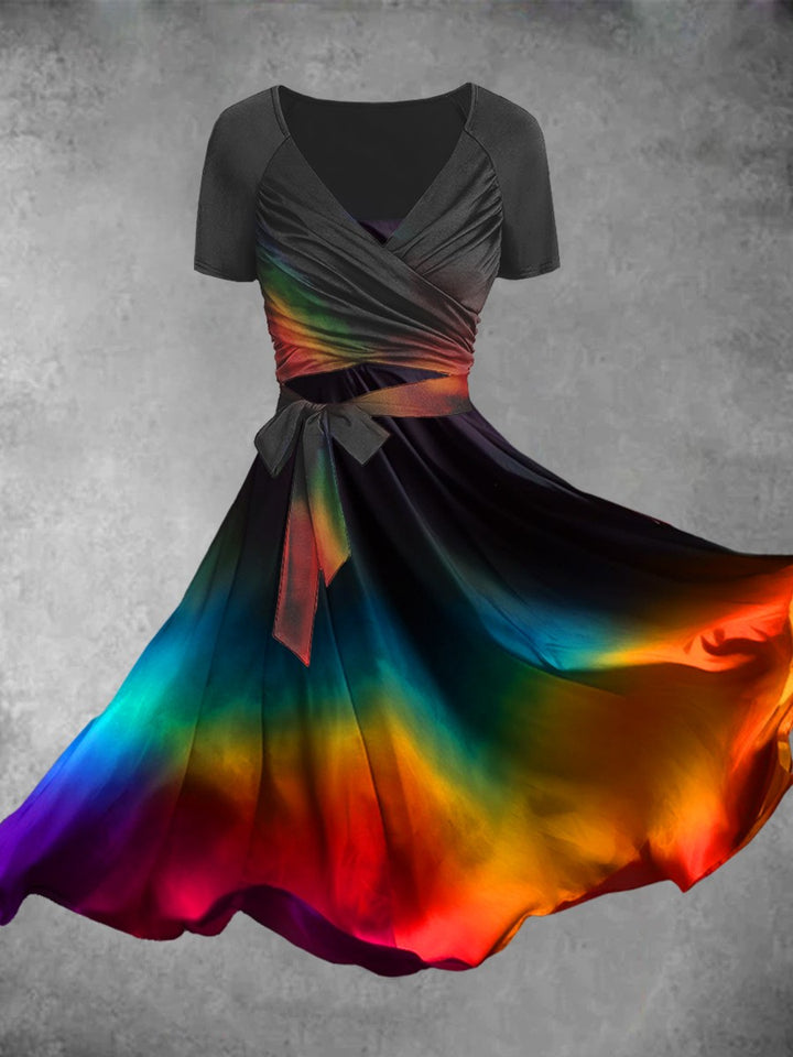 Evie | Rainbow Gradient Dress