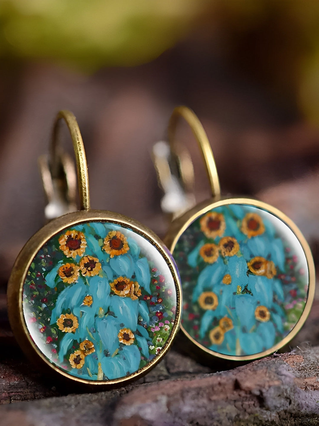 Vintage Oil Painting Earrings_007