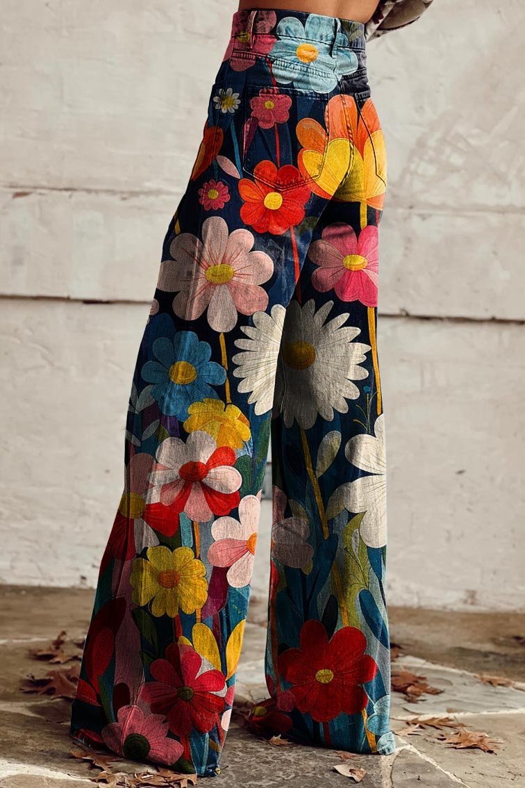 Stylish Floral Trousers