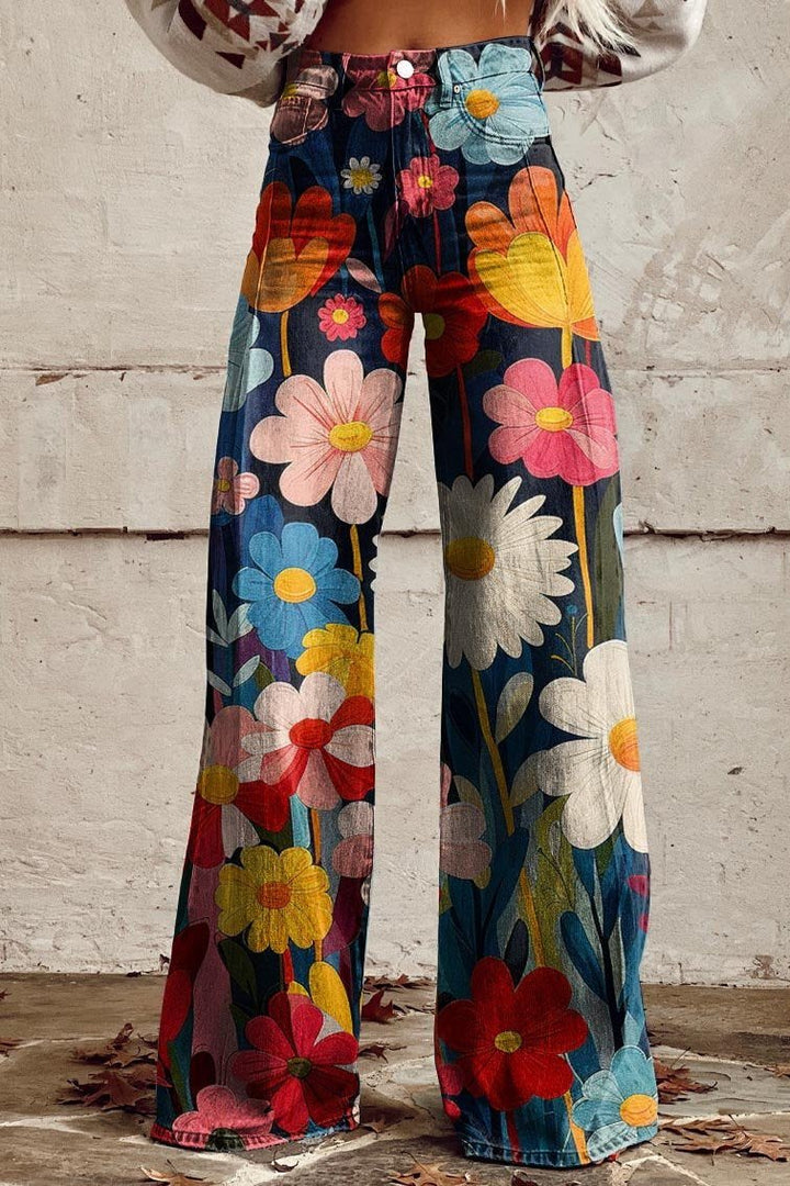 Stylish Floral Trousers