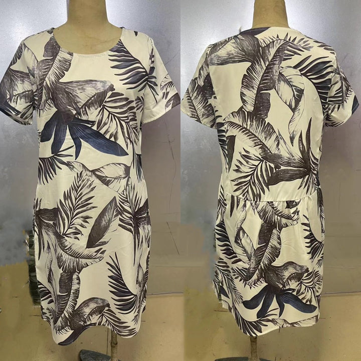 Everest Dress with Botanical Print_004