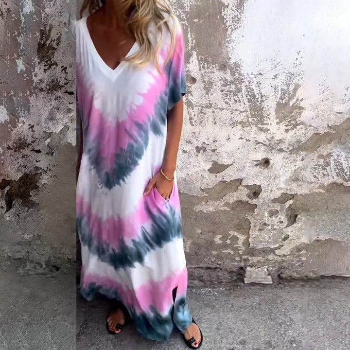 Tie-Dye Comfort Maxi Dress