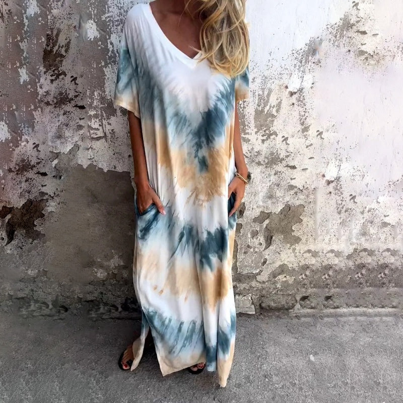 Tie-Dye Comfort Maxi Dress