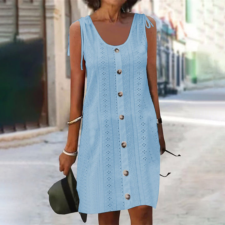 Bianca™ | Sleeveless U-Neck Knitted Dress