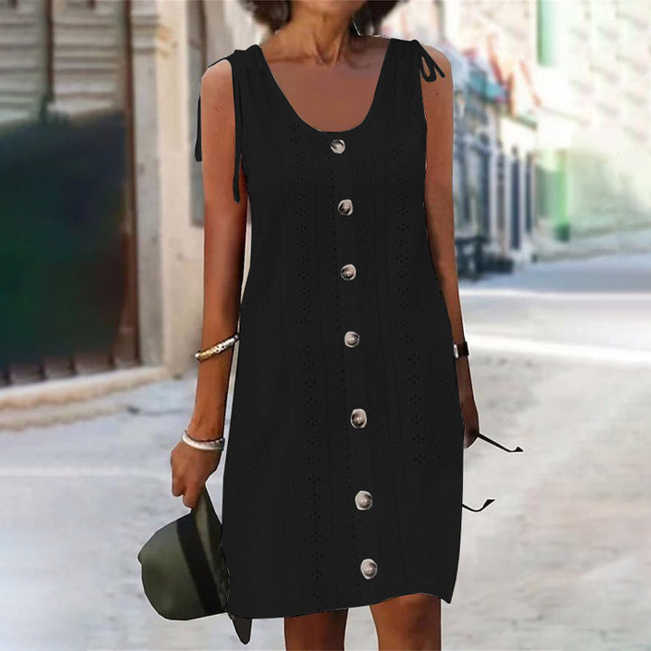 Bianca™ | Sleeveless U-Neck Knitted Dress