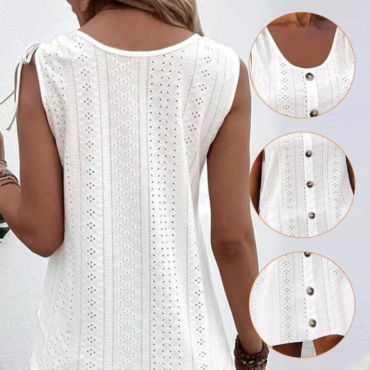 Bianca™ | Sleeveless U-Neck Knitted Dress
