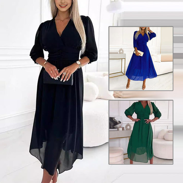 Zoe™ | V-Neck Chiffon Dress