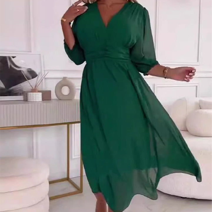 Zoe™ | V-Neck Chiffon Dress