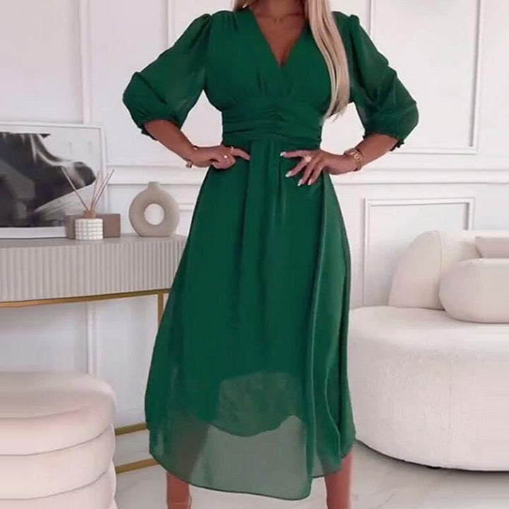 Zoe™ | V-Neck Chiffon Dress