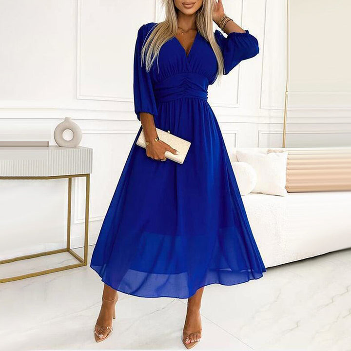 Zoe™ | V-Neck Chiffon Dress