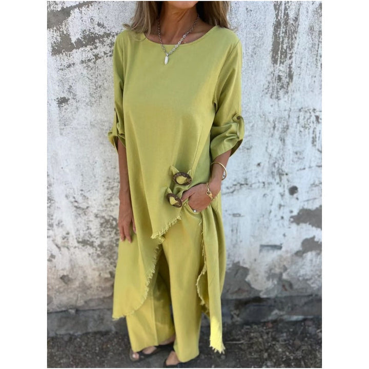 Anya™ | Metal Button Loose Robe Set